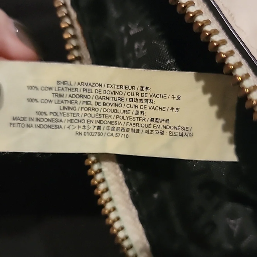 Kate Spade Grove Street Rima Crossbody Two-Tone Black and Cream Bag